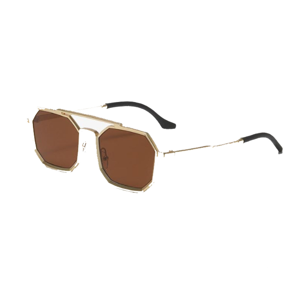 Lunettes De Soleil Iron Seven Aviateur En Résine Avec Lentilles Acryliques Pour Un Style Subtil Et Luxueux