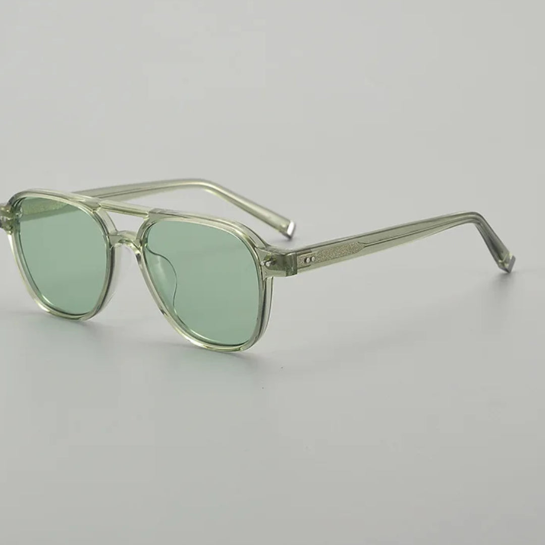 Oak Lunettes De Soleil Polarisées En Acétate Double Pont UV400 Protection Confort Léger Et Durable