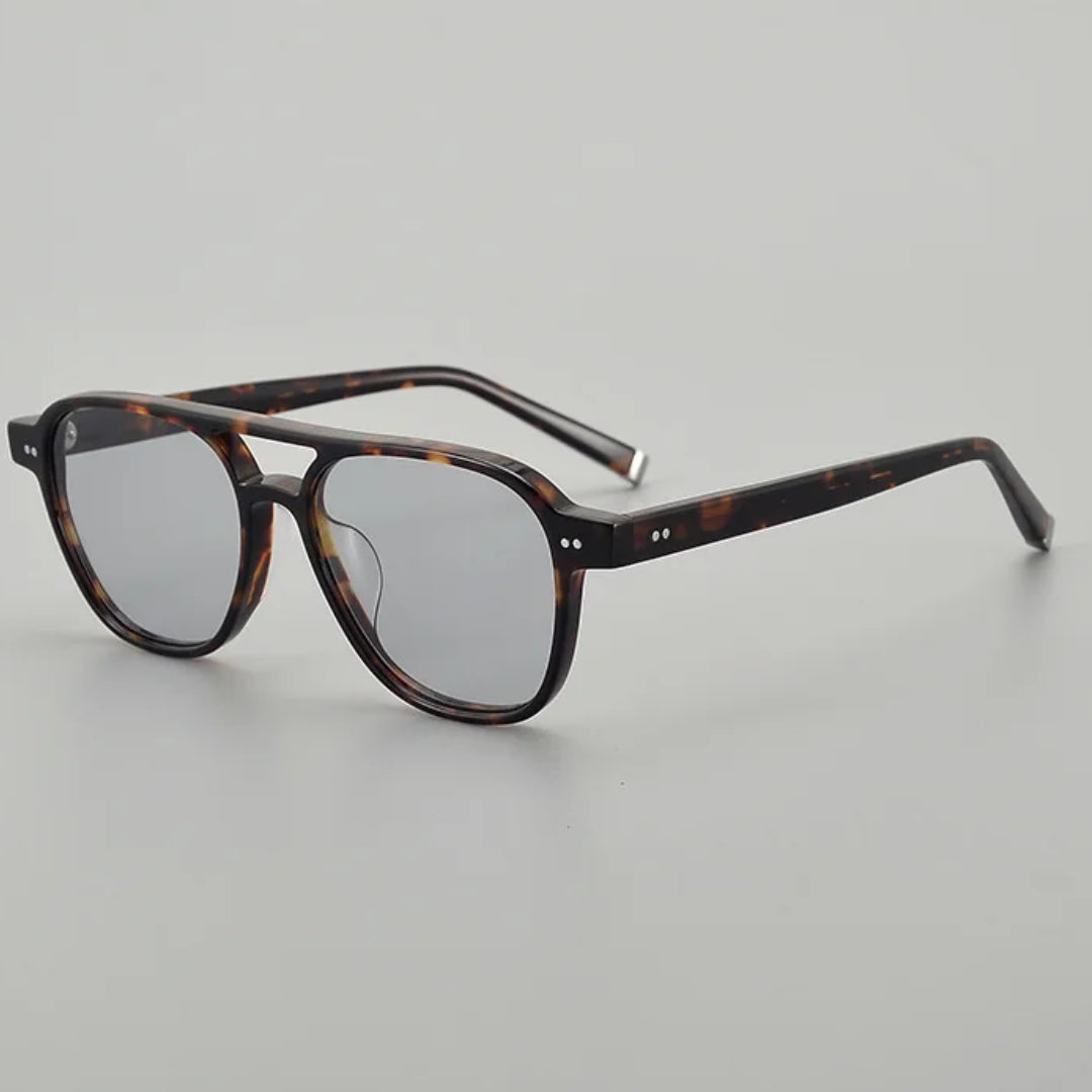 Oak Lunettes De Soleil Polarisées En Acétate Double Pont UV400 Protection Confort Léger Et Durable