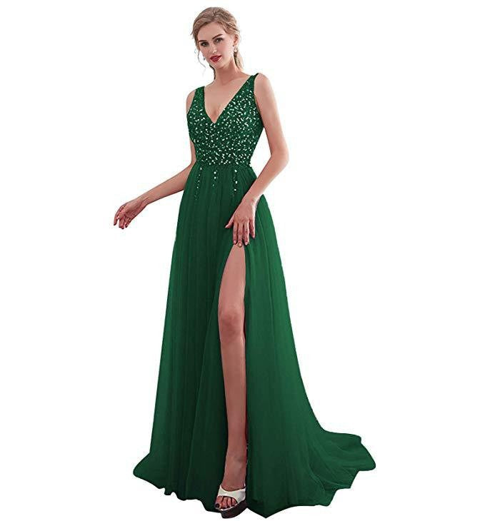 Edles, fließendes Abendkleid von Fudus