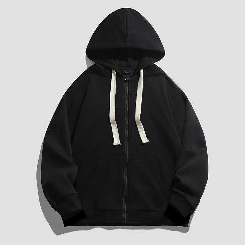 Damen warme Kapuzenjacke mit durchgehendem Reißverschluss und großzügigen Taschen Amawinc