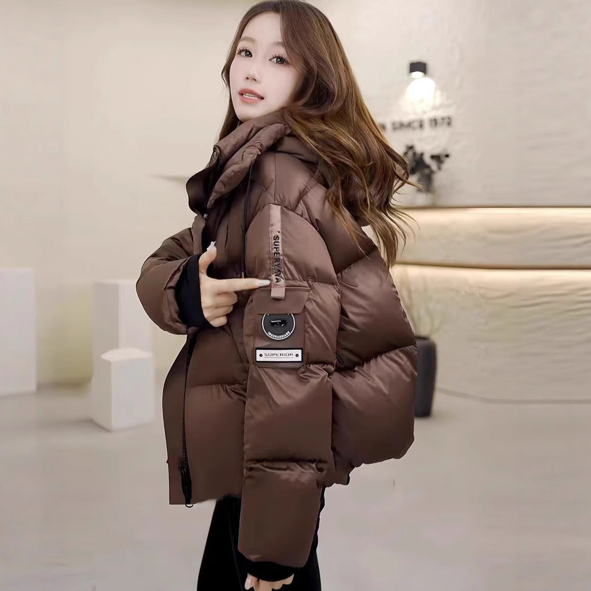 Damen Federdaunenjacke Amawinc