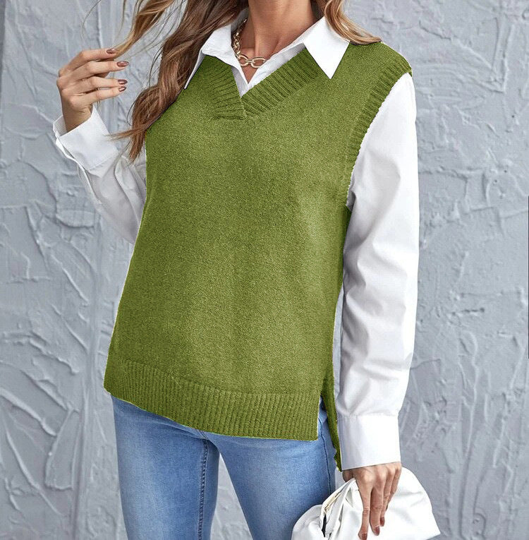 Damen lässiger Layering-Pullover Amawinc