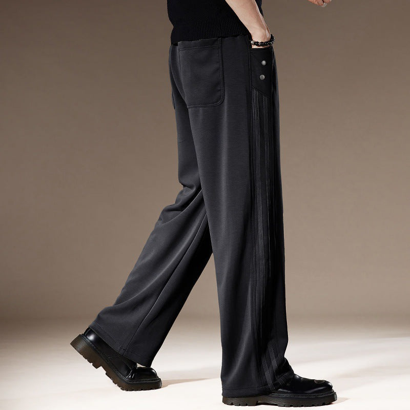 Pantalon Lounge Ice Silk en Viscose à Jambe Large Ultra Confort Décontracté et Fluide