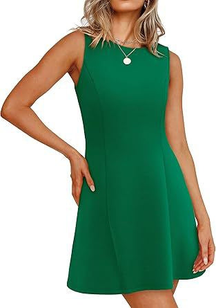 Damen ärmelloses A-Linien Kleid mit zeitlosem Schnitt Amawinc