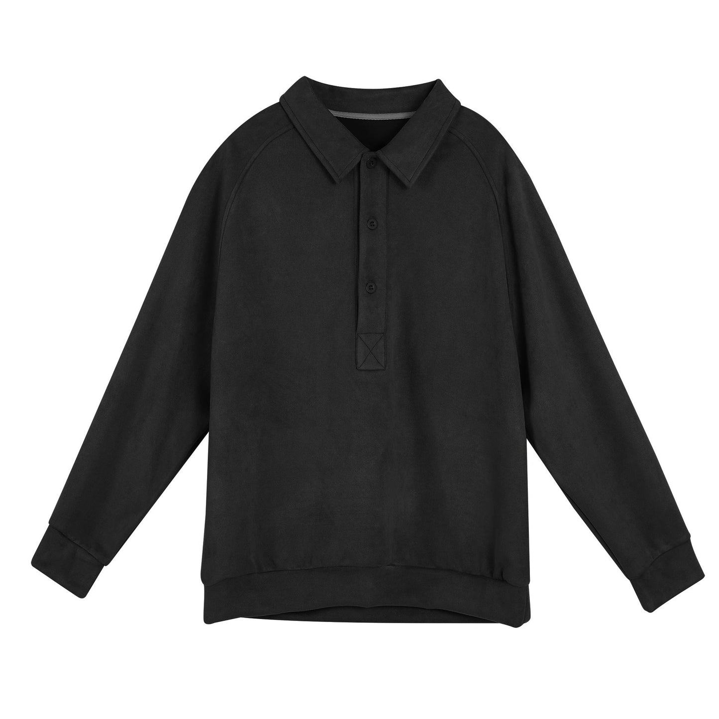 Damen Sportliches Langarm-Polooberteil mit lässigem Kragen und Knopfdetails Amawinc