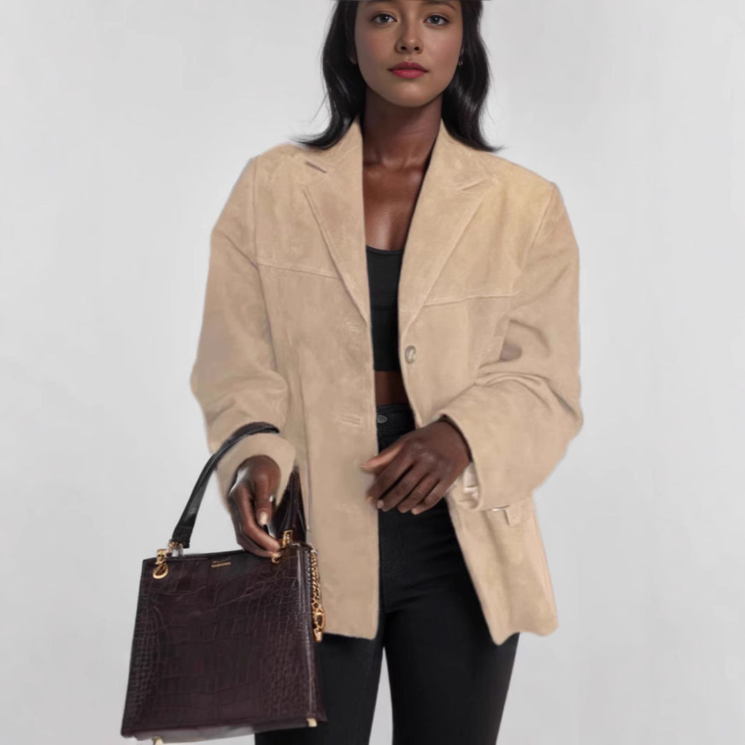 Damen modischer Oversized Blazer Amawinc