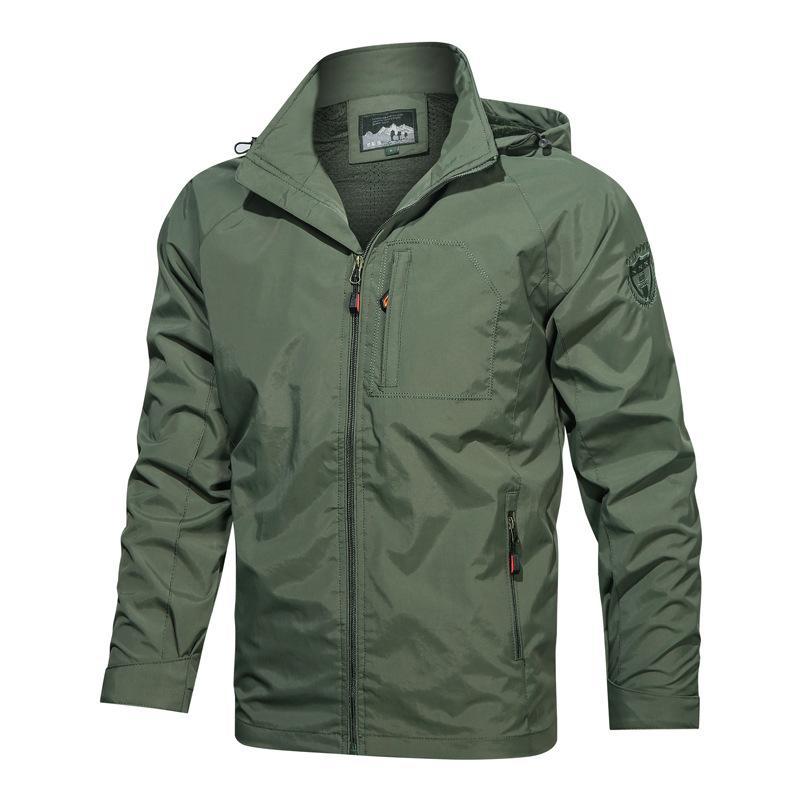 Veste À Capuche Homme Anti Vent Résistante À L Eau Poches Zippées Coupe Décontractée Nordisk Flair Amawinc