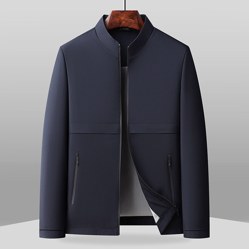 Veste Homme Nordisk Flair Regular Fit Col Band Zip Poches Latérales Longueur à la Hanche