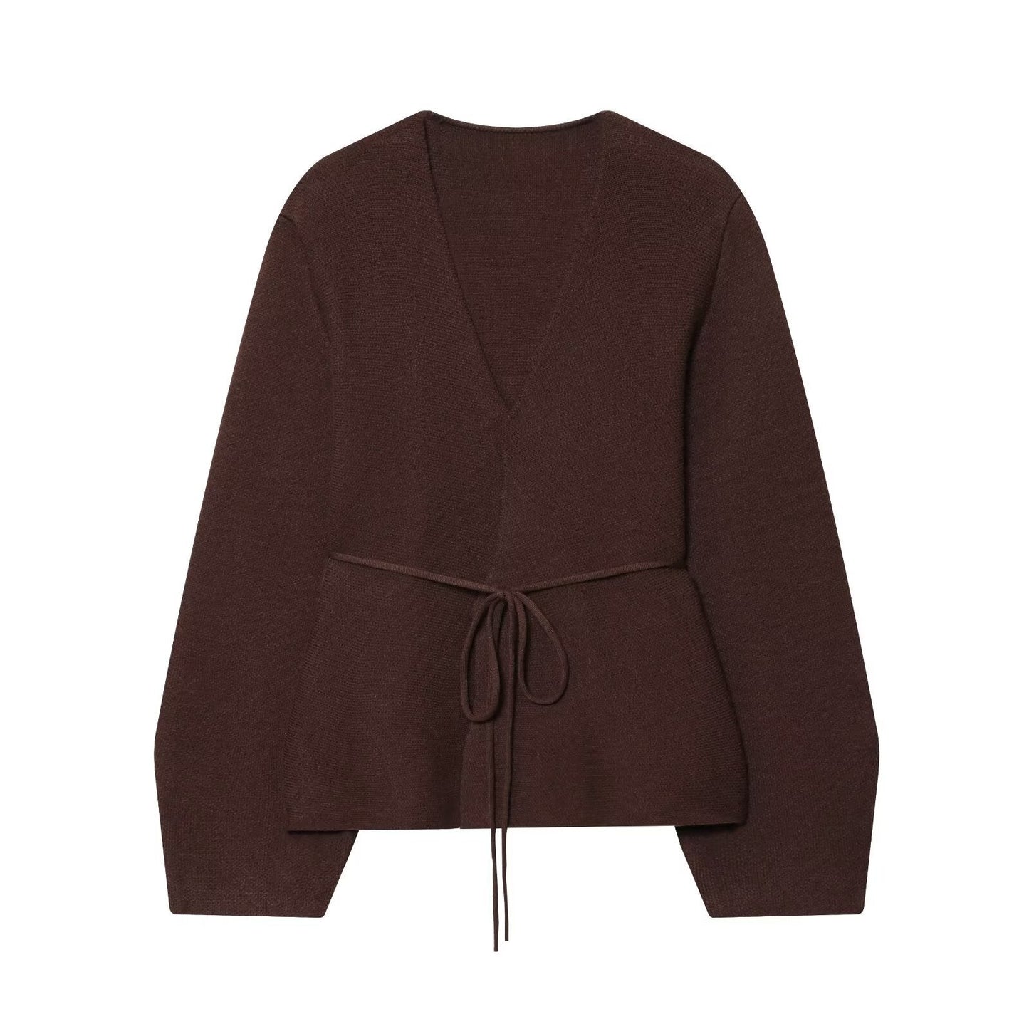 Damen Wickelstrickjacke mit eleganter Taillierung Amawinc