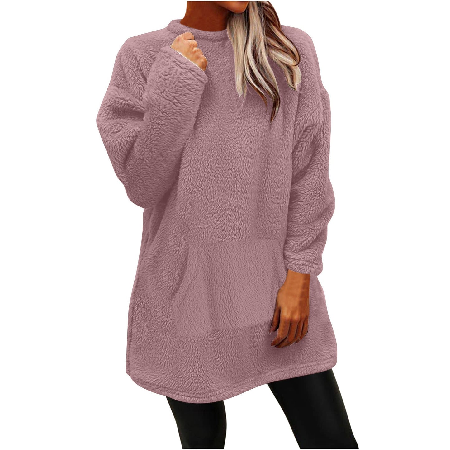 Damen Kuscheliger Oversize-Pullover Amawinc