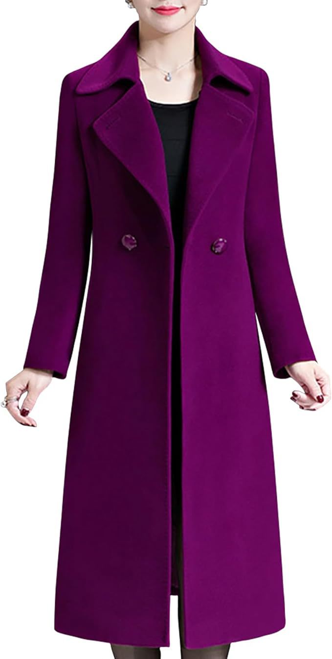 Damen Eleganter langer Mantel Amawinc