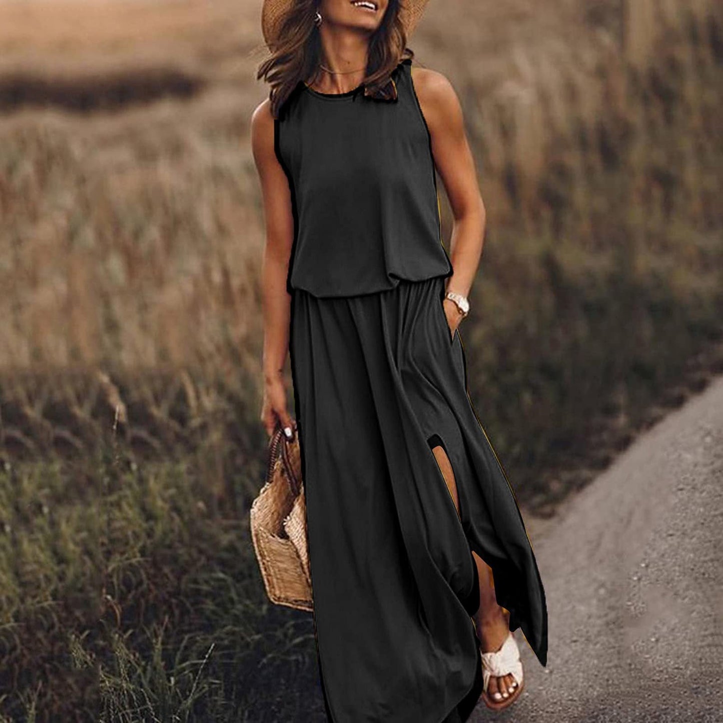 Fudus Elegantes Maxikleid mit Farbverlauf
