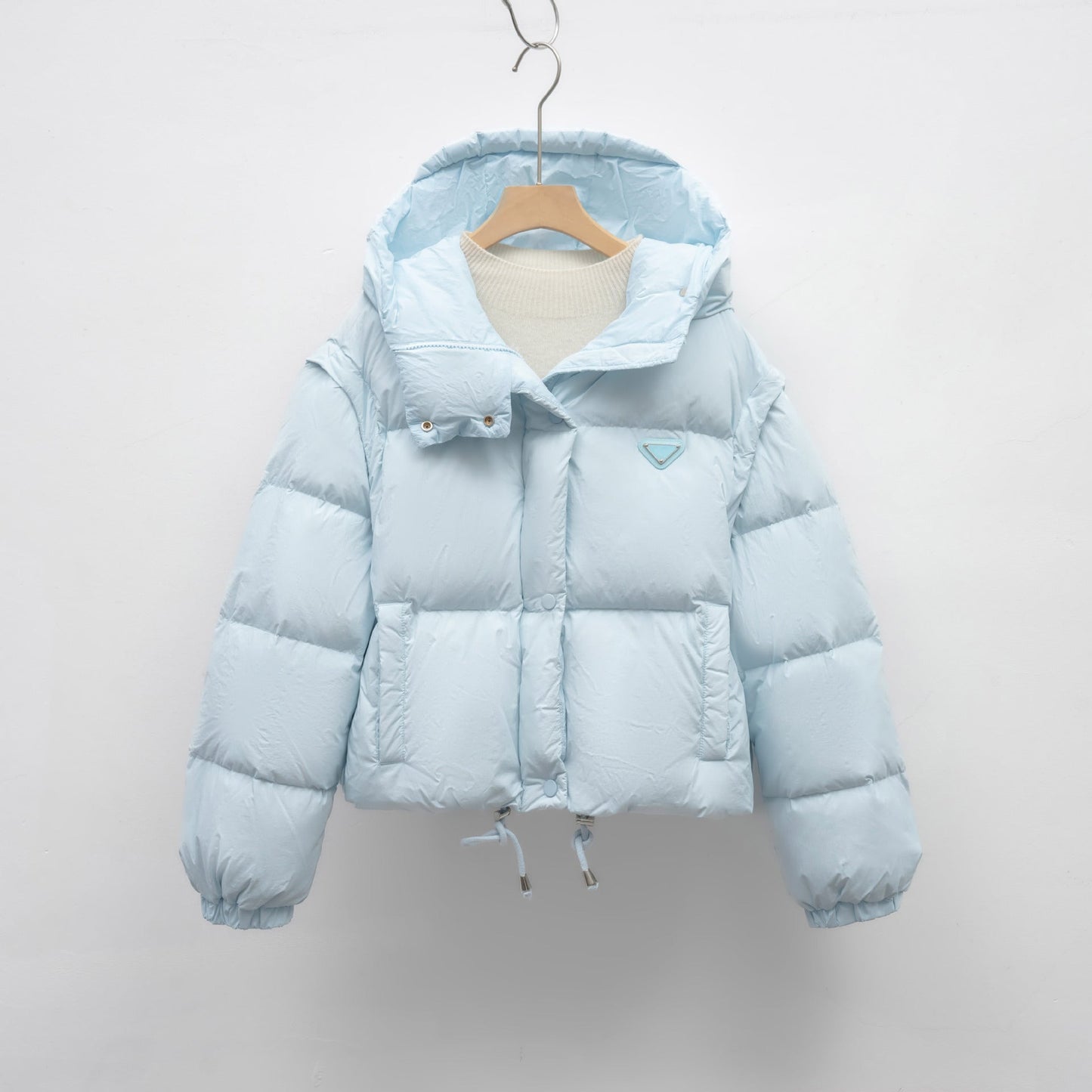 Damen Pufferjacke mit verstellbarem Bund und weichem Innenfutter Amawinc