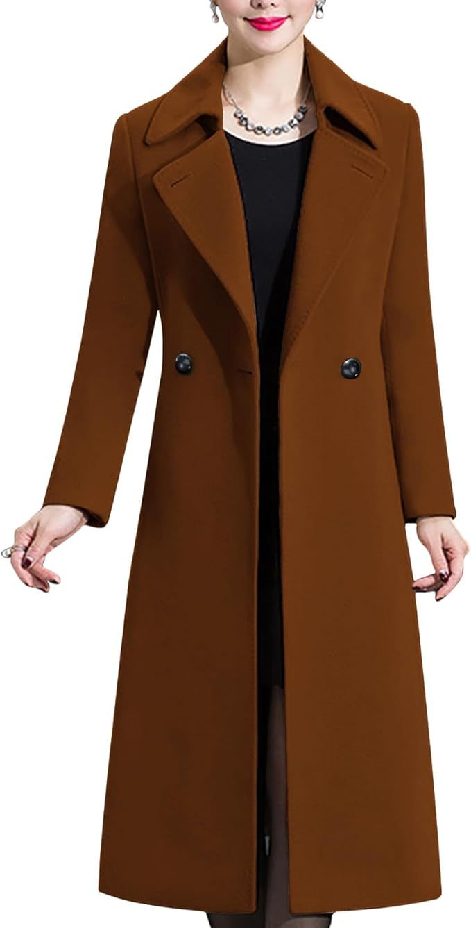Damen Eleganter langer Mantel Amawinc