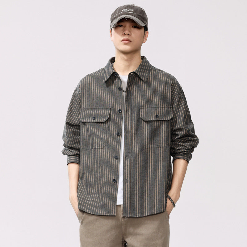 Chemise Overshirt Coton Léger Respirant Coupe Ample Décontractée Pour Tous Les Jours
