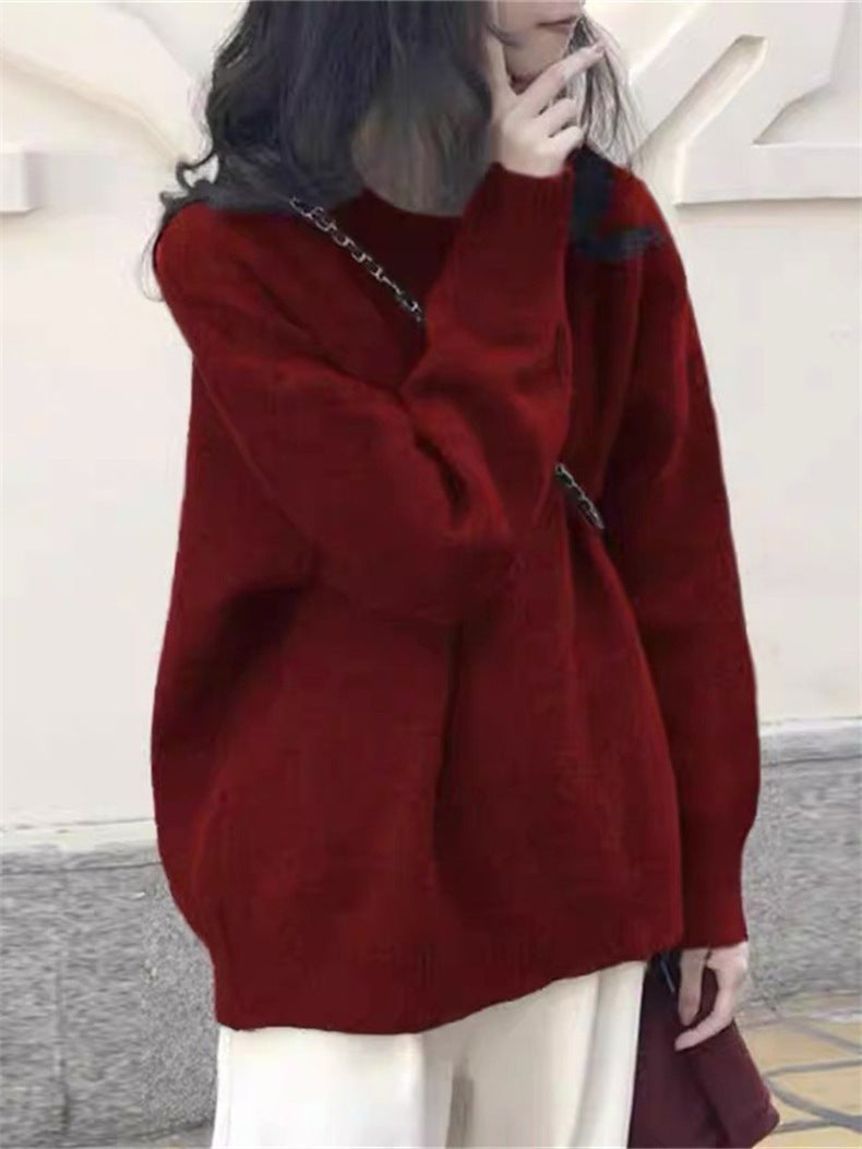 Damen Oversized Strickpullover mit weichem Material und lässigem Schnitt Amawinc