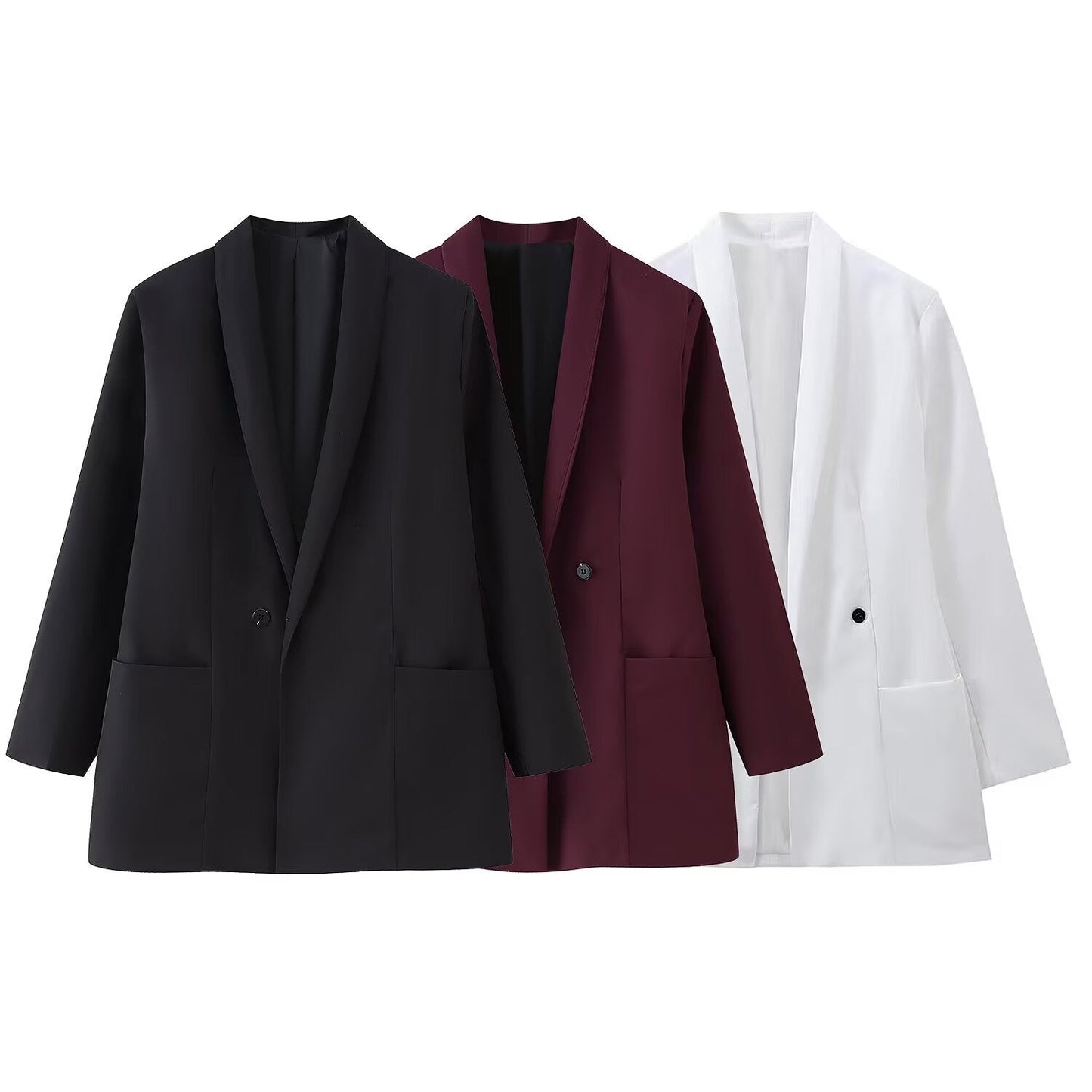 Damen Eleganter Oversized Blazer Amawinc