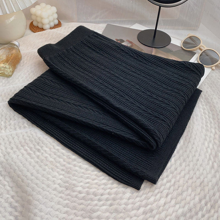 Damen Weiche Strickhose mit Zopfmuster Amawinc