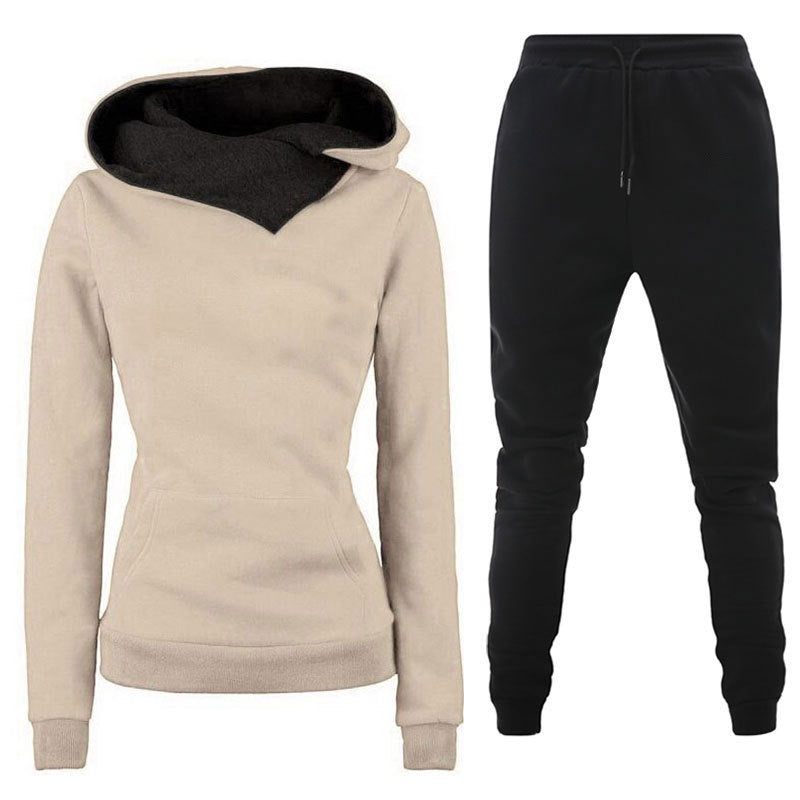 Damen Sportliches Sweater- und Jogginghose Set Amawinc