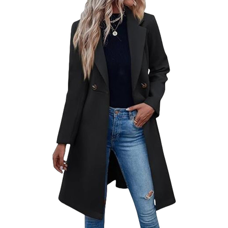 Damen Elegante und modische Langjacke Amawinc