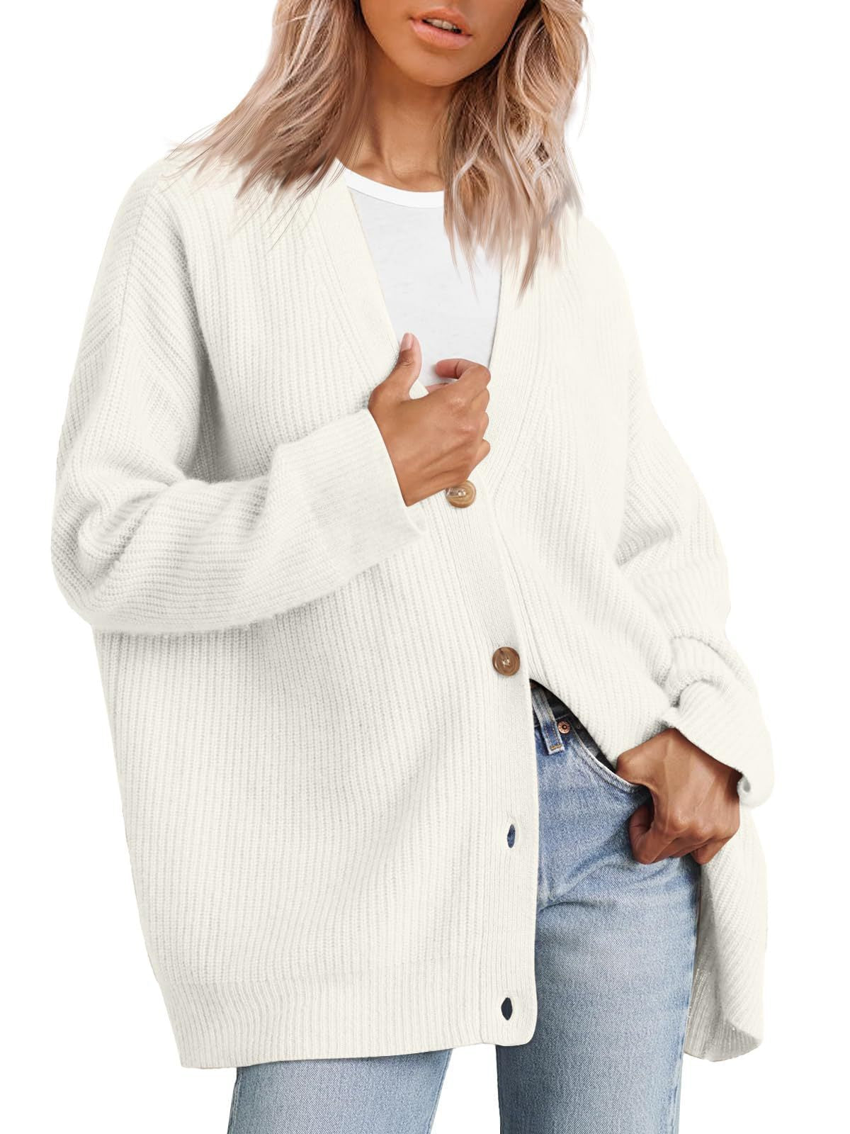 Audrey Cardigan Boutonné Rayé Pour Femme Amawinc Élégance Décontractée Et Confortable