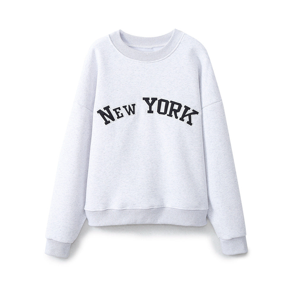 Damen Casual Sweatshirt mit New York Print Amawinc