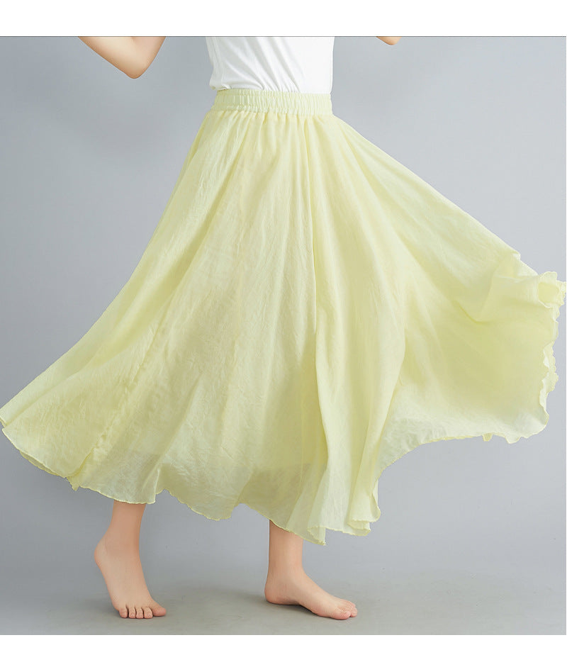 Jupe Maxi En Coton Lin Maci Rhode Par Amawinc Confort Respirant Et Silhouette Féminine Décontractée