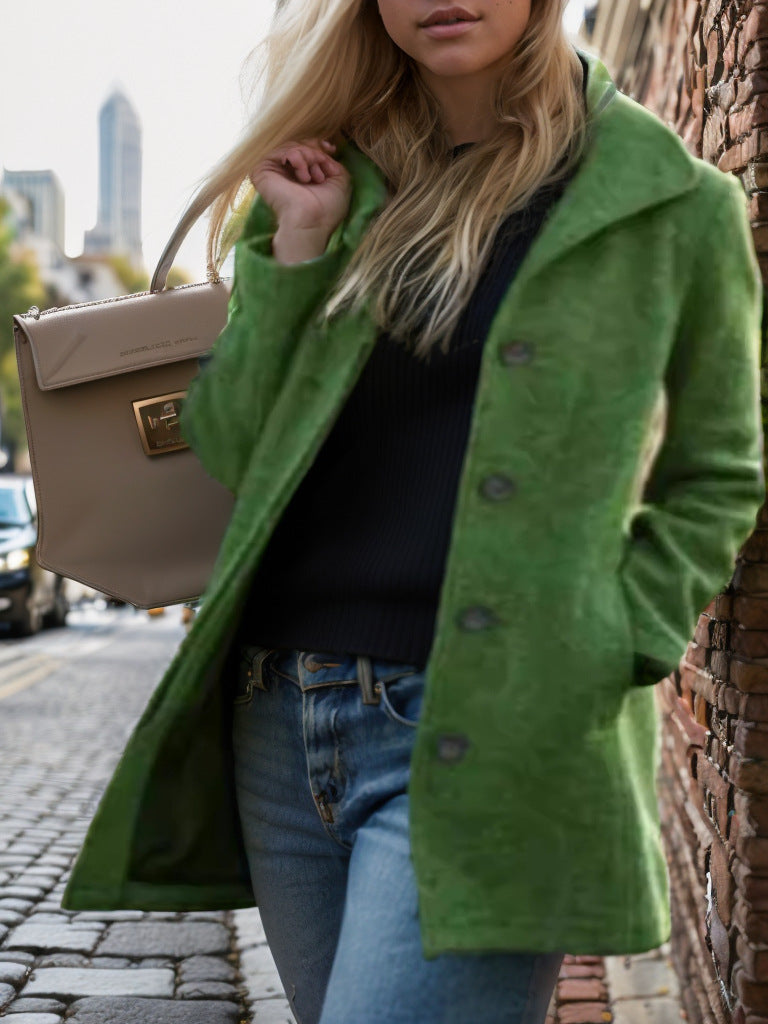 Damen trendiger Oversized-Mantel Amawinc