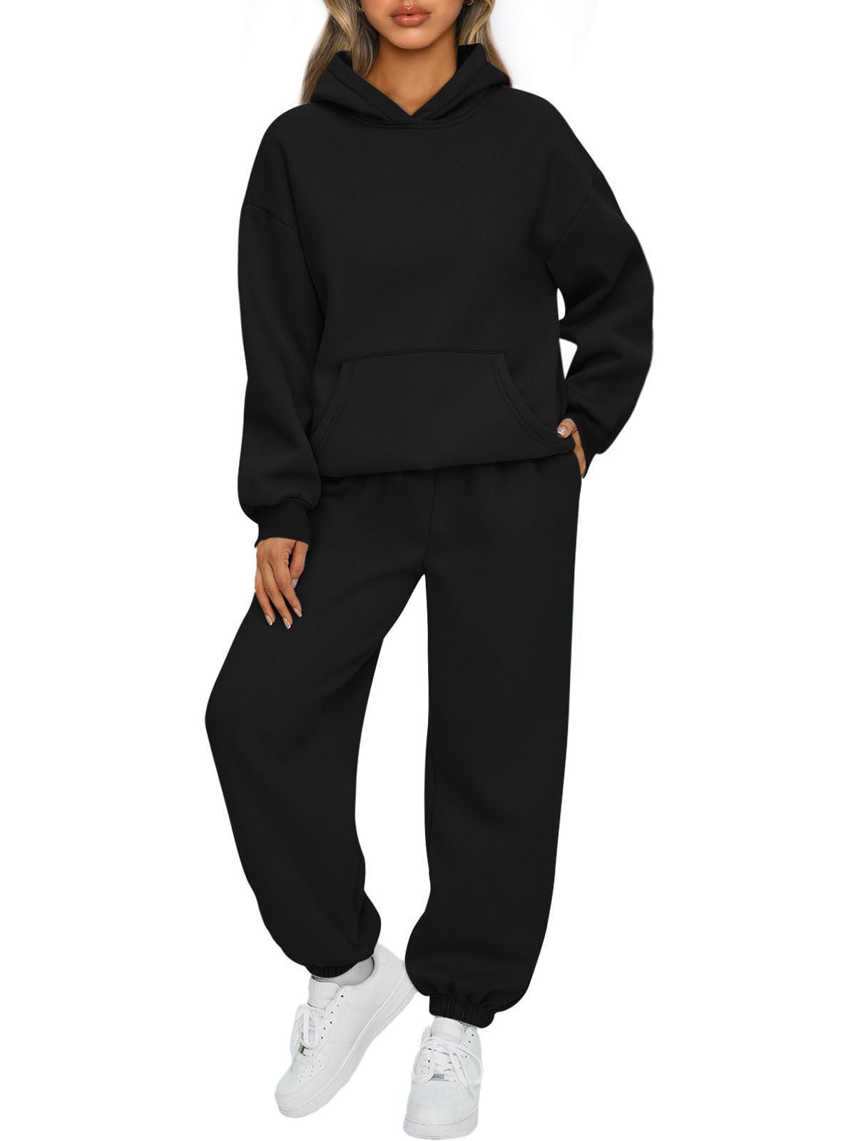 Damen Sportliches Sweatshirt- und Jogginghose-Set Amawinc
