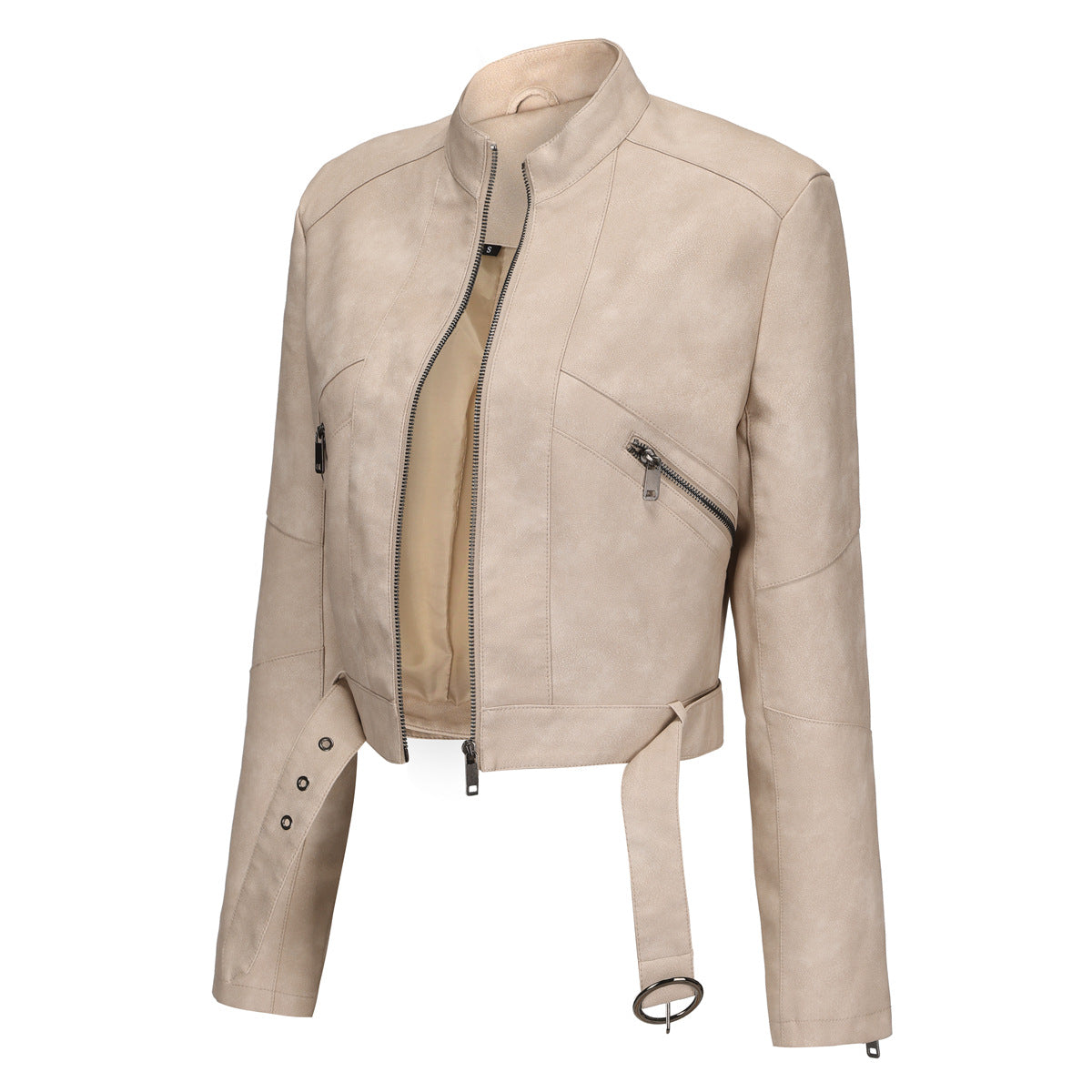 Damen moderne croppedjacke mit stylischem Detail Amawinc