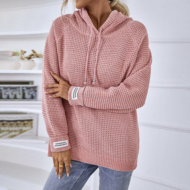 Pull Tricoté Uni Pour Femme En Chenille Douce, Style Décontracté Et Élégant Pour Toutes Occasions