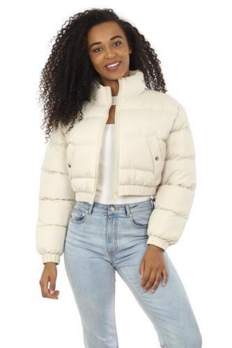 Damen gesteppte Winterjacke mit Kapuze Amawinc