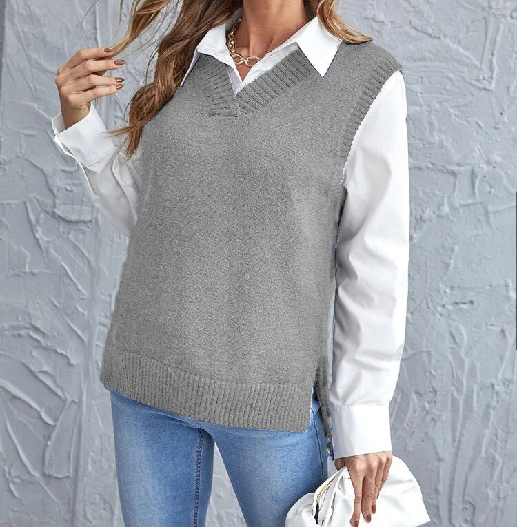 Damen lässiger Layering-Pullover Amawinc