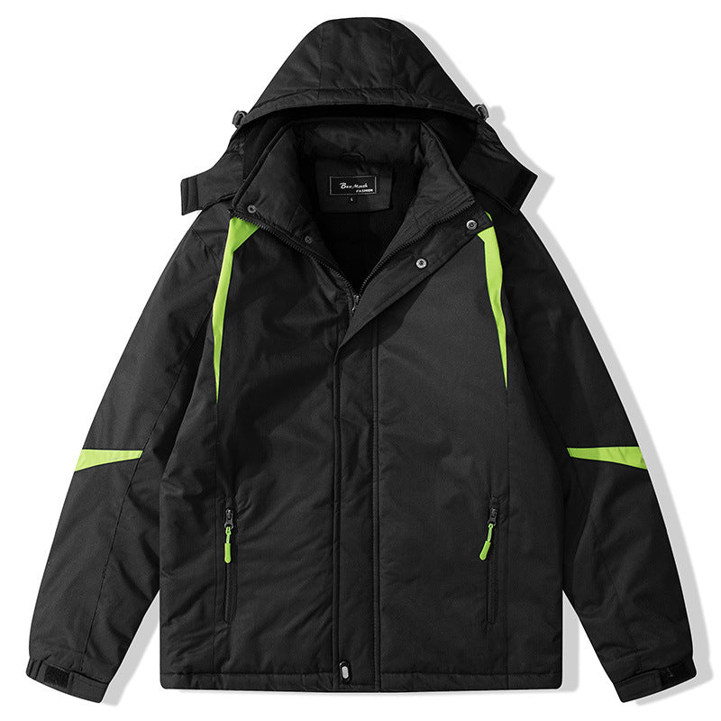 Damen isolierte Outdoor-Jacke mit verstellbarer Kapuze Amawinc
