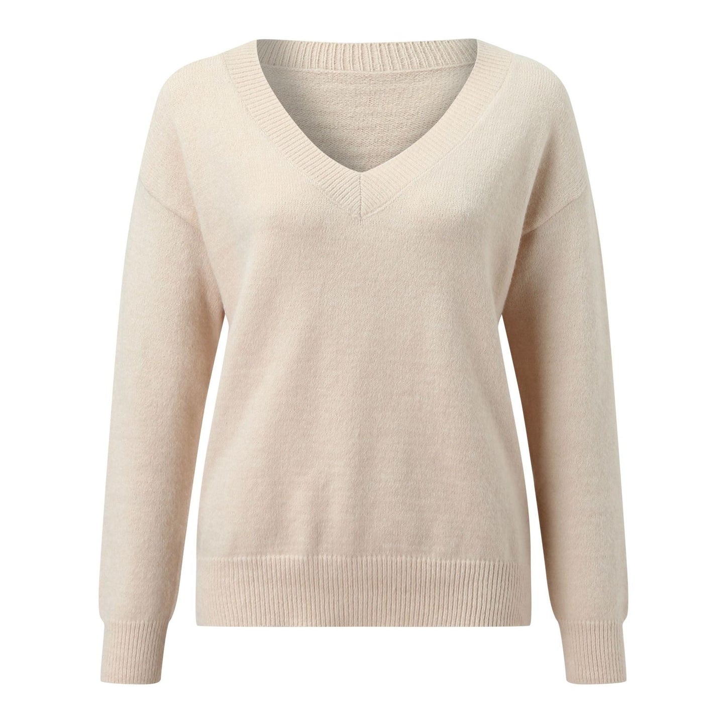 Damen eleganter V-Ausschnitt Pullover Amawinc