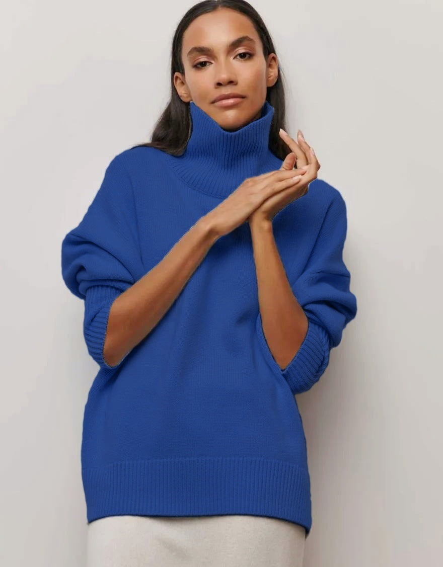 Damen kuscheliger Rollkragenpullover Amawinc