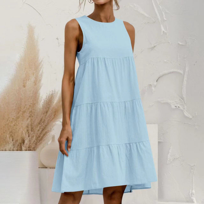 Fudus Ärmelloses Wickelkleid mit Panel-Design