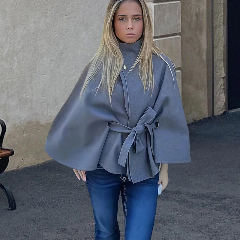 Damen elegante und vielseitige Cape-Jacke Amawinc