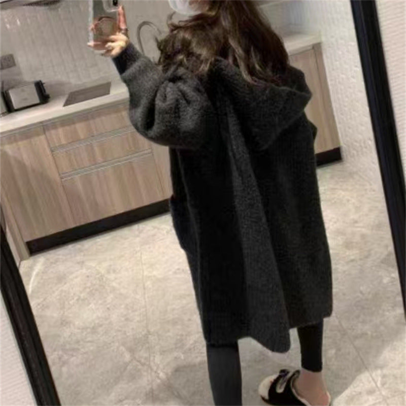 Damen Langstrickjacke mit eleganter Rippstruktur und praktischen Taschen Amawinc