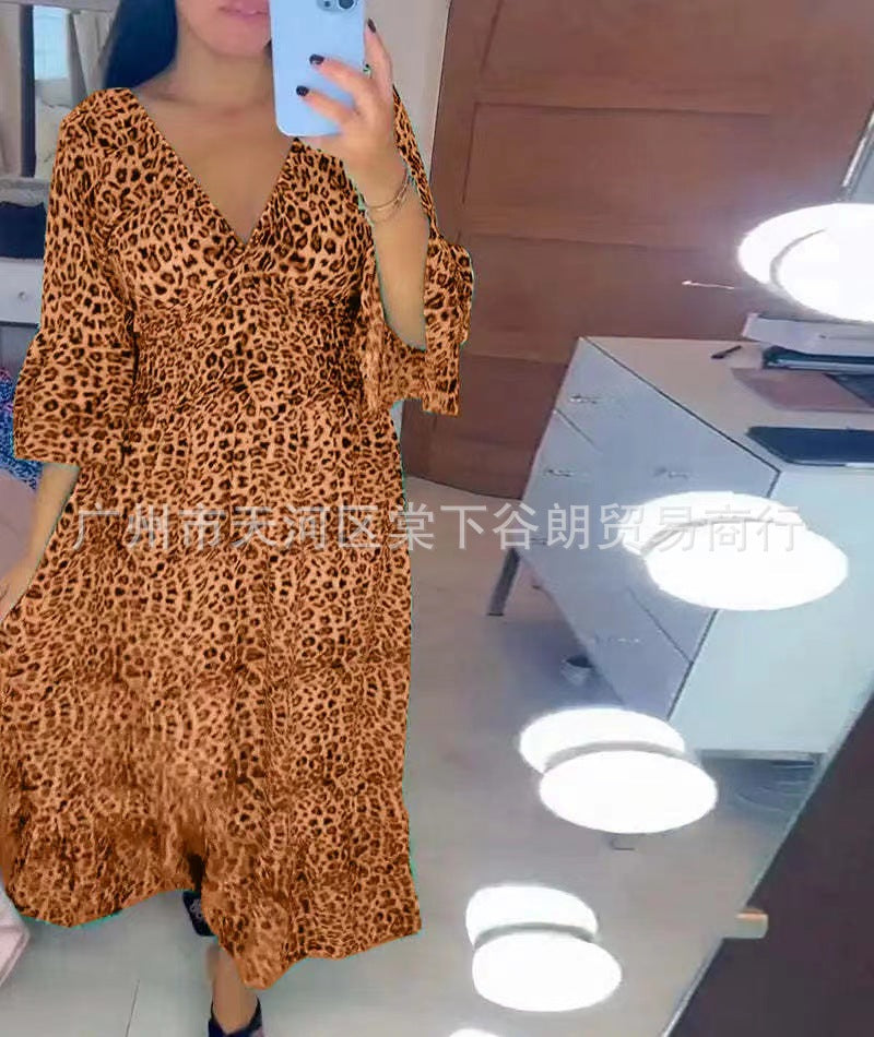 Lockeres Leopardenkleid von Fudus