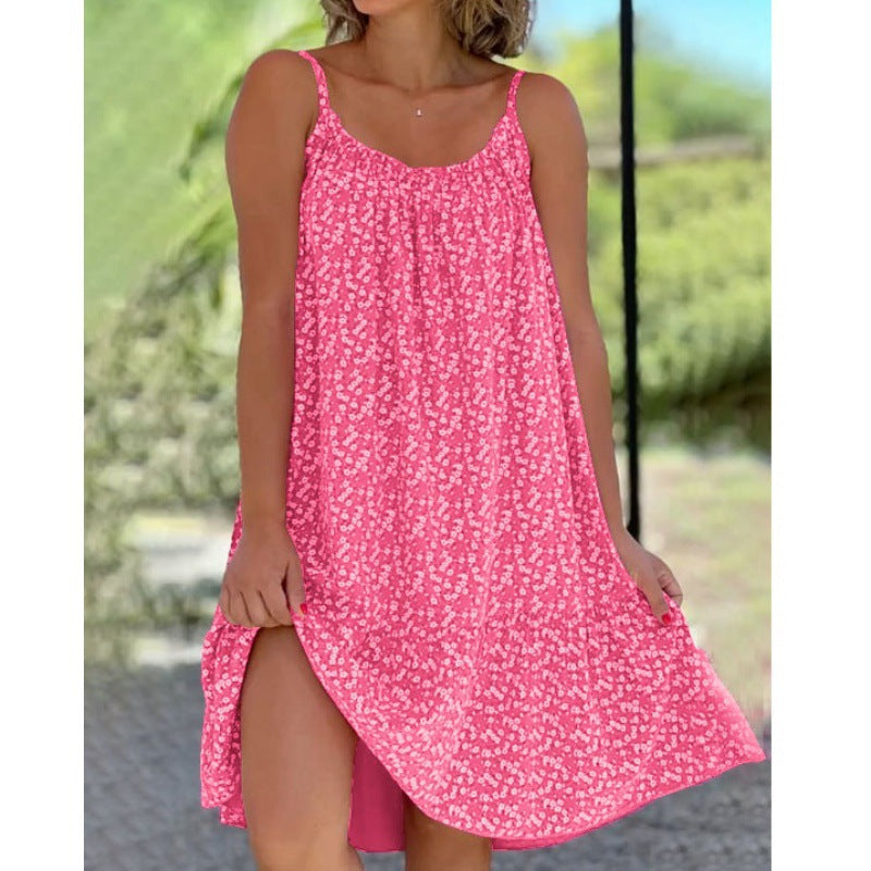 Fudus: Elegantes, ausgestelltes Blumen-Slipdress