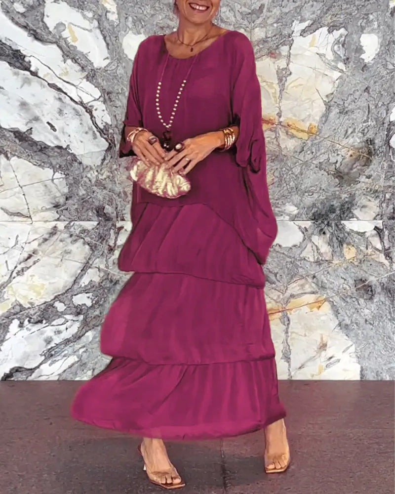Lisette: Langes, fließendes Kleid für den Sommer