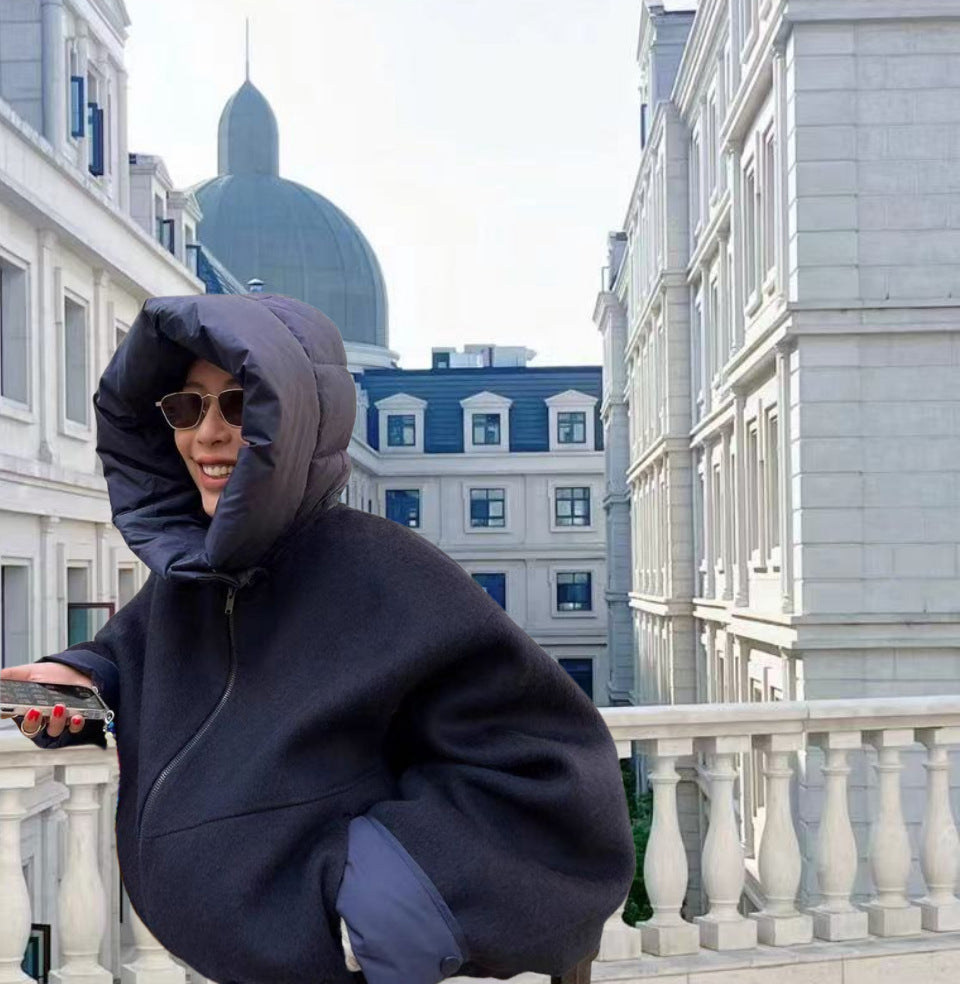 Damen modische Übergangsjacke mit kuscheliger Innenseite und verstellbarem Saum Amawinc