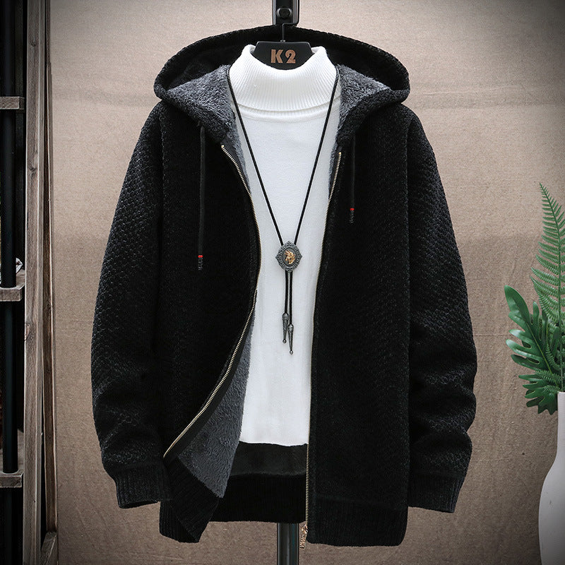 Damen gemütliche Kapuzenjacke mit weichem Innenfutter und innovativem Schnitt Amawinc