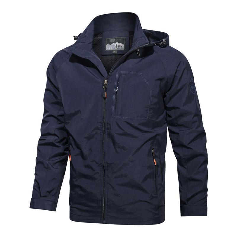 Veste À Capuche Homme Anti Vent Résistante À L Eau Poches Zippées Coupe Décontractée Nordisk Flair Amawinc