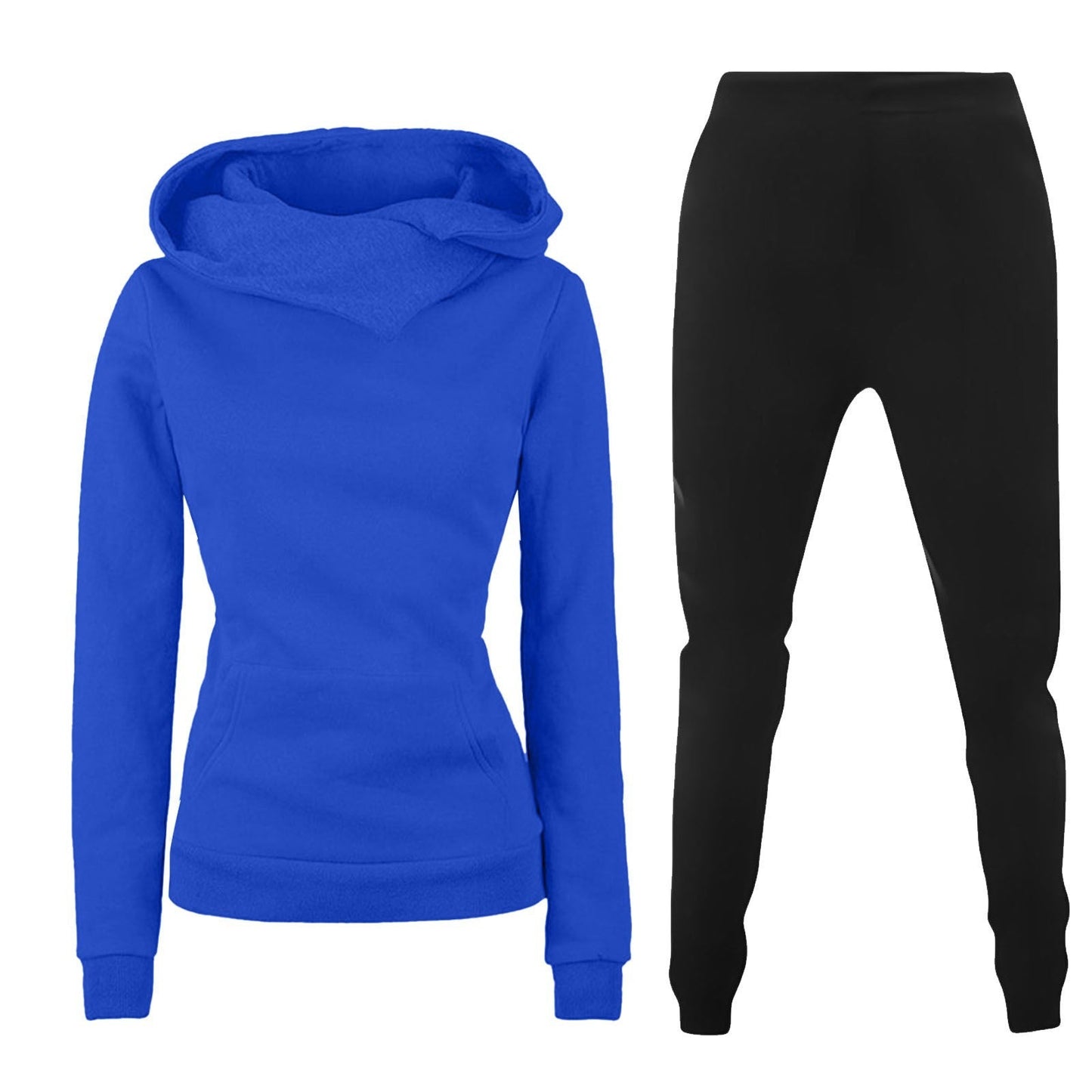 Damen Kapuzenpullover und Sporthose Kombination Amawinc