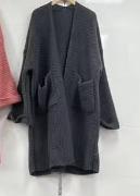 Damen Strickmantel mit Taschen Amawinc