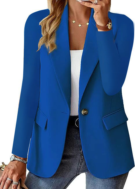 Damen Eleganter Blazer mit strukturiertem Design und praktischen Taschen Amawinc
