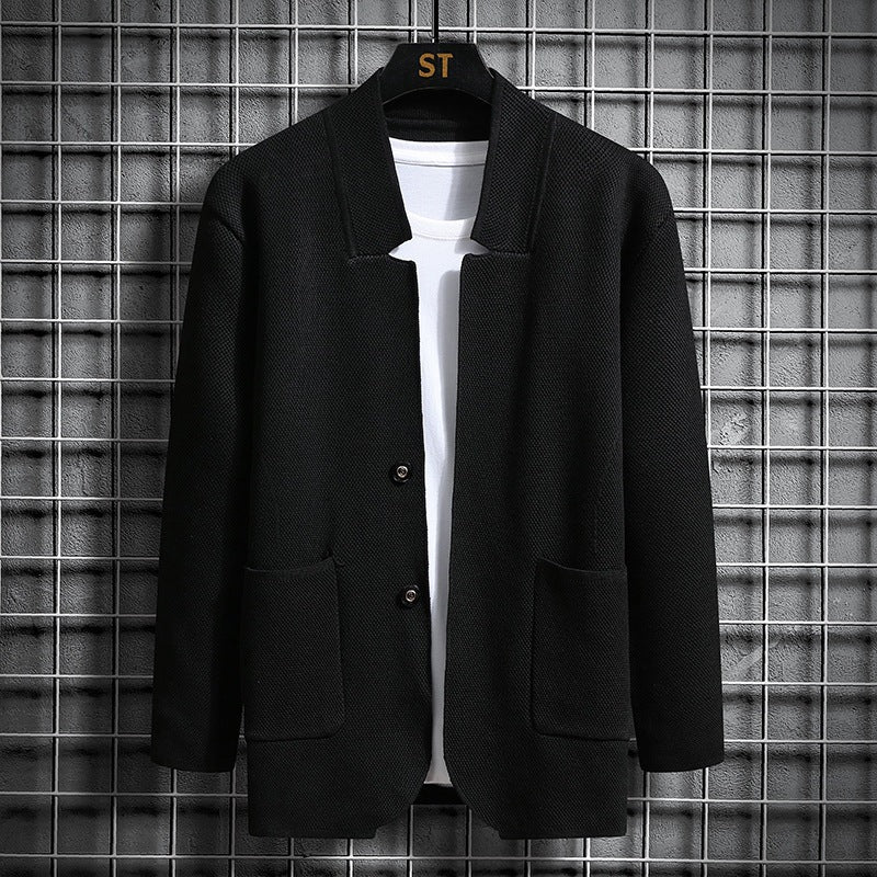 Damen elegante Jacke mit strukturiertem Design und praktischen Taschen Amawinc